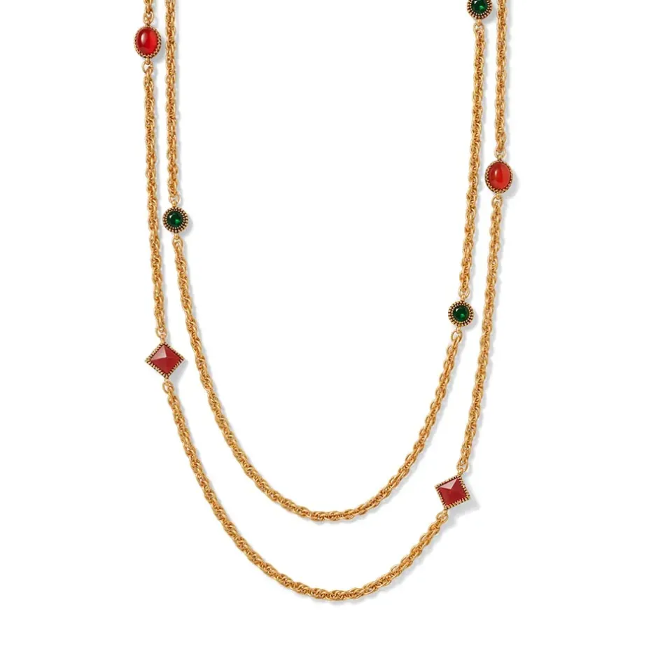 The Metropolitan Museum of Art Jewelry Sets*Algerian Cluster Double-Strand Station Necklace And Drop Earrings Set