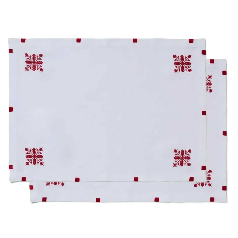 The Metropolitan Museum of Art Tableware*Alnour Moroccan Motif Embroidered Placemat Set