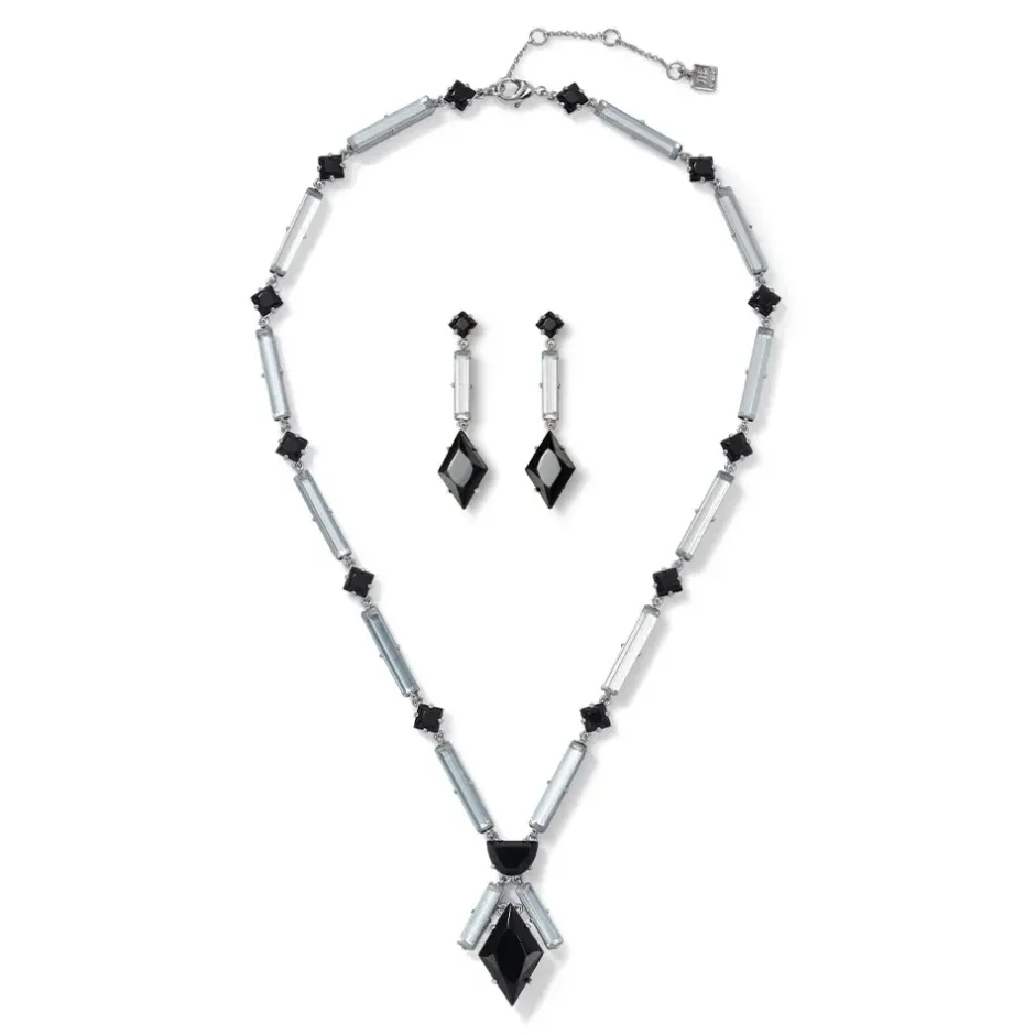 The Metropolitan Museum of Art Jewelry Sets*American Deco Pendant Necklace And Long Pendant Earrings Set