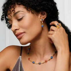 The Metropolitan Museum of Art Jewelry Sets*Ancient Gems Multistone Statement Necklace And Triple-Drop Lapis Earrings Set