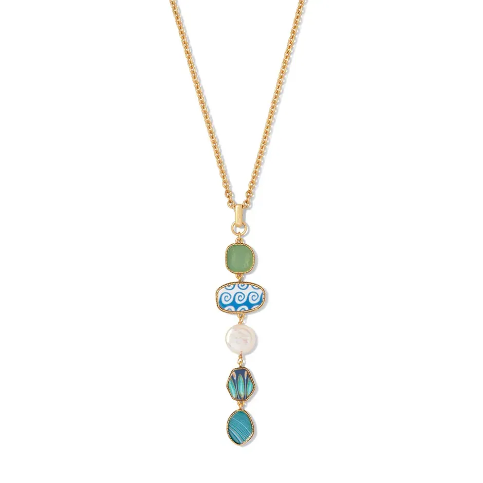 The Metropolitan Museum of Art Necklaces*Ancient Mixed Motifs Glass Pendant Drop Necklace