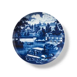 The Metropolitan Museum of Art Tableware*Blue & White American River View Salad Plate Set