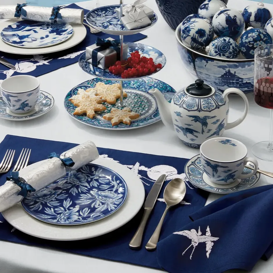 The Metropolitan Museum of Art Tableware*Blue & White Cranes Teapot