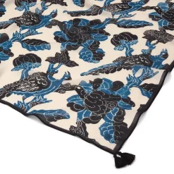 The Metropolitan Museum of Art Scarves & Wraps*Blue & White Stylized Birds Oversize Oblong Scarf