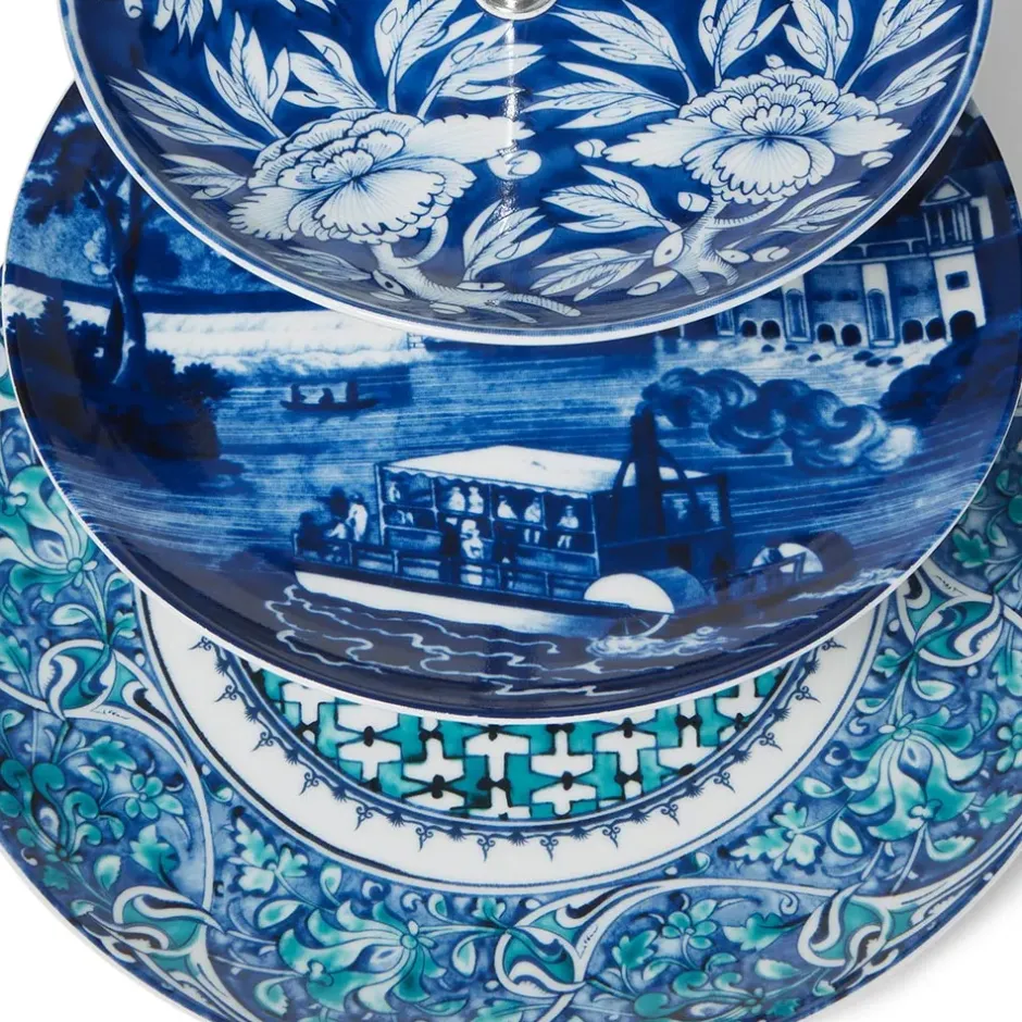 The Metropolitan Museum of Art Tableware*Blue & White Three-Tier Server