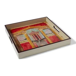 The Metropolitan Museum of Art Decorative Accents*Boscoreale Fresco Wood Lacquer Tray