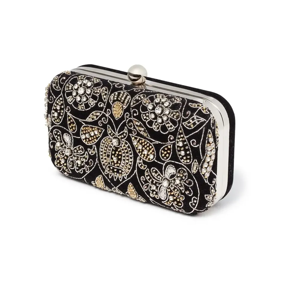 The Metropolitan Museum of Art Bags*British Floral Beaded Clutch