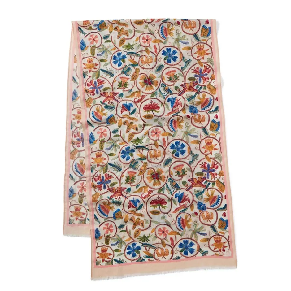 The Metropolitan Museum of Art Scarves & Wraps*British Flowering Vines Embroidered Oblong Scarf