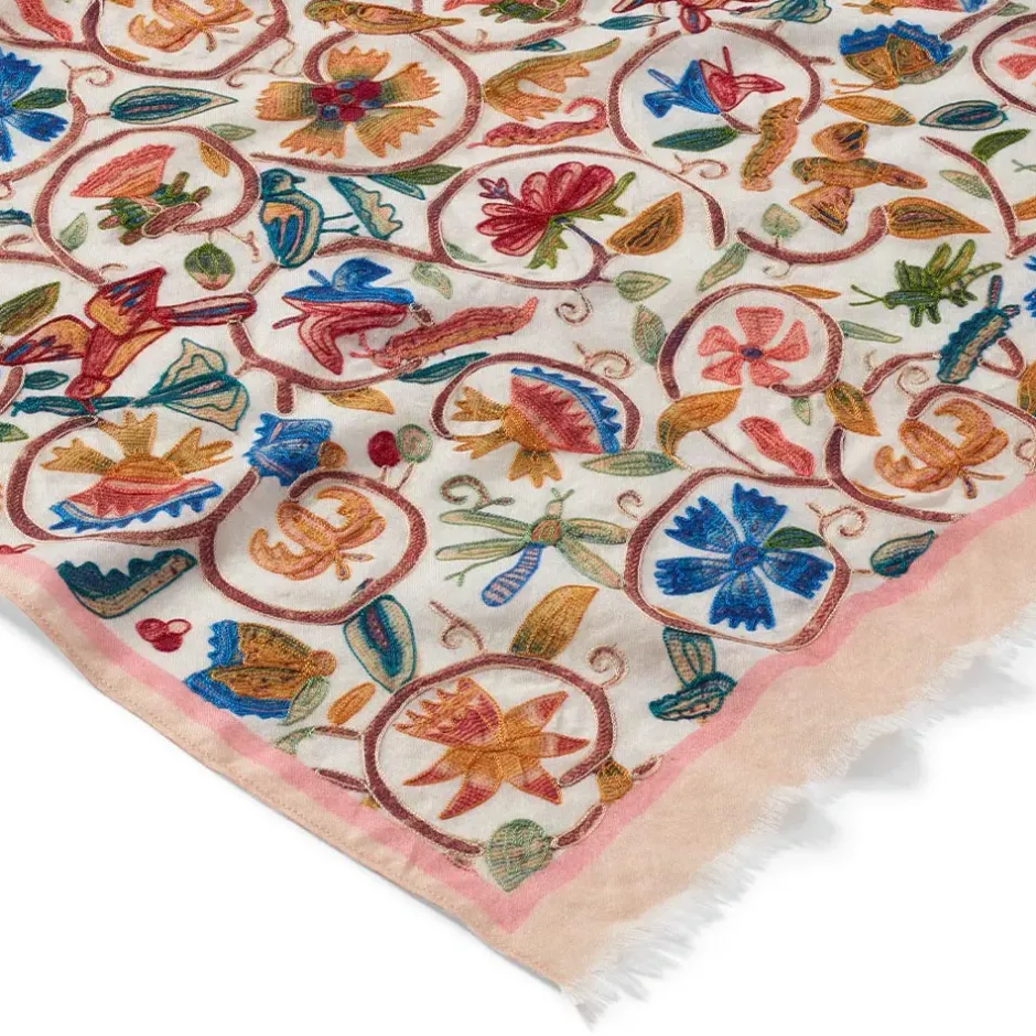 The Metropolitan Museum of Art Scarves & Wraps*British Flowering Vines Embroidered Oblong Scarf