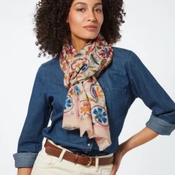 The Metropolitan Museum of Art Scarves & Wraps*British Flowering Vines Embroidered Oblong Scarf