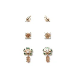 The Metropolitan Museum of Art Earrings*British Tree Of Life Flora And Stars Stud Earring Set