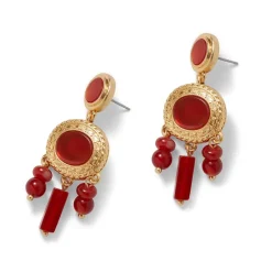 The Metropolitan Museum of Art Earrings*Classical Carnelian Chandelier Earrings