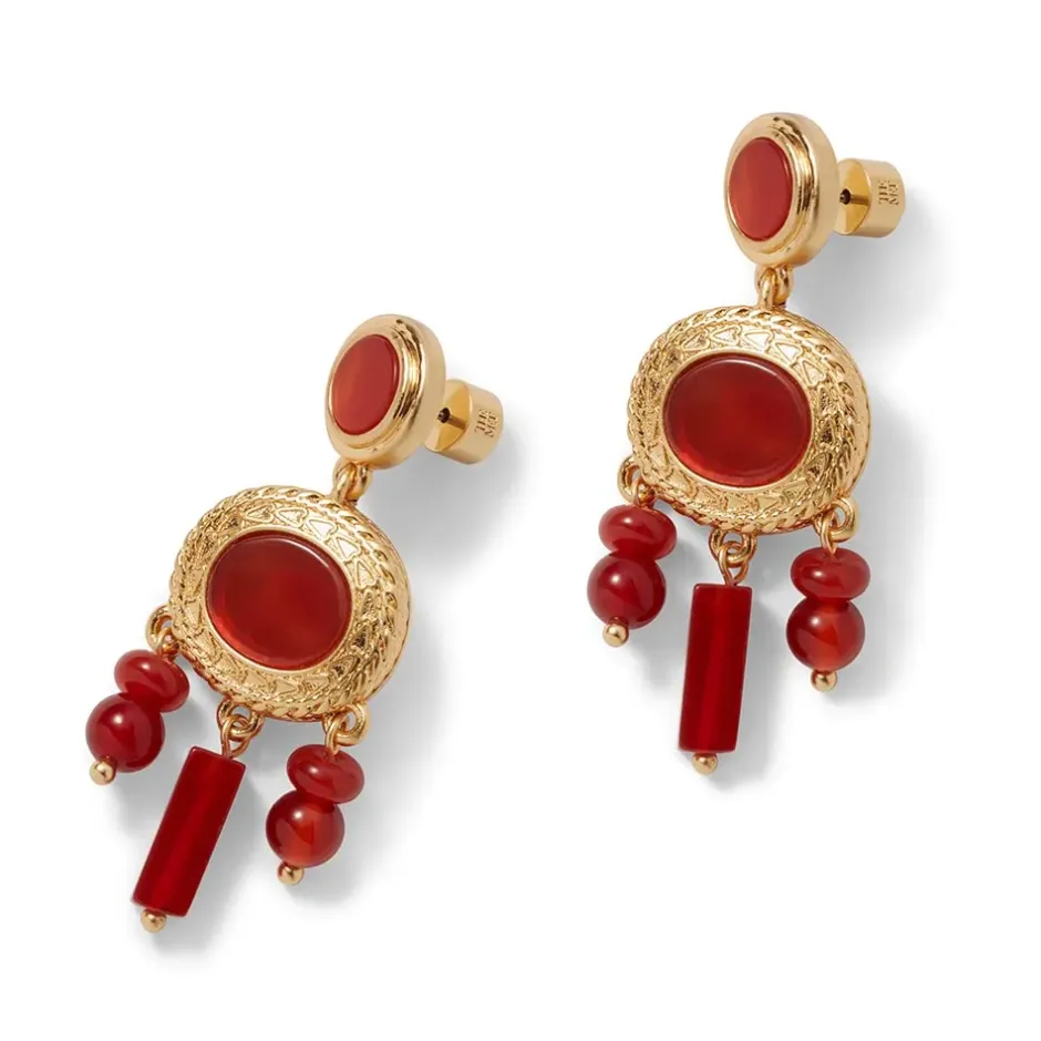 The Metropolitan Museum of Art Earrings*Classical Carnelian Chandelier Earrings