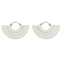 The Metropolitan Museum of Art Earrings*Crescent Cutout Hoop Earrings