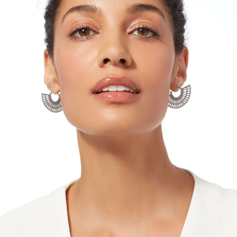 The Metropolitan Museum of Art Earrings*Crescent Cutout Hoop Earrings