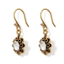 The Metropolitan Museum of Art Earrings*Crystal Rosette Drop Earrings