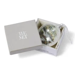 The Metropolitan Museum of Art Ornaments*Currier & Ives Central Park In Winter Glitter And Glass Disc Ornament