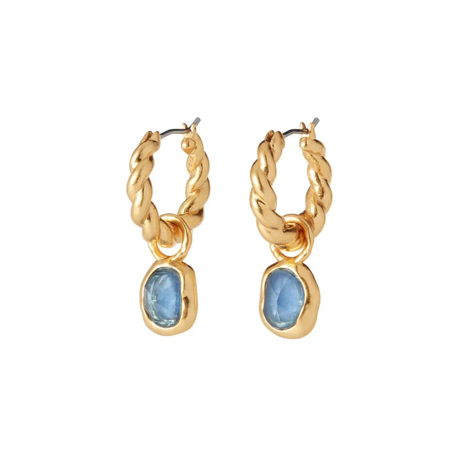 The Metropolitan Museum of Art Earrings*Cypriot Twist Hoop Earrings With Removable Charms