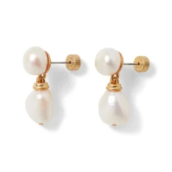 The Metropolitan Museum of Art Earrings*Cypriot Twist Pearl Double-Drop Earrings