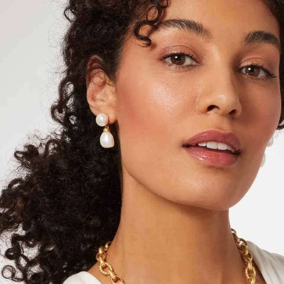 The Metropolitan Museum of Art Earrings*Cypriot Twist Pearl Double-Drop Earrings