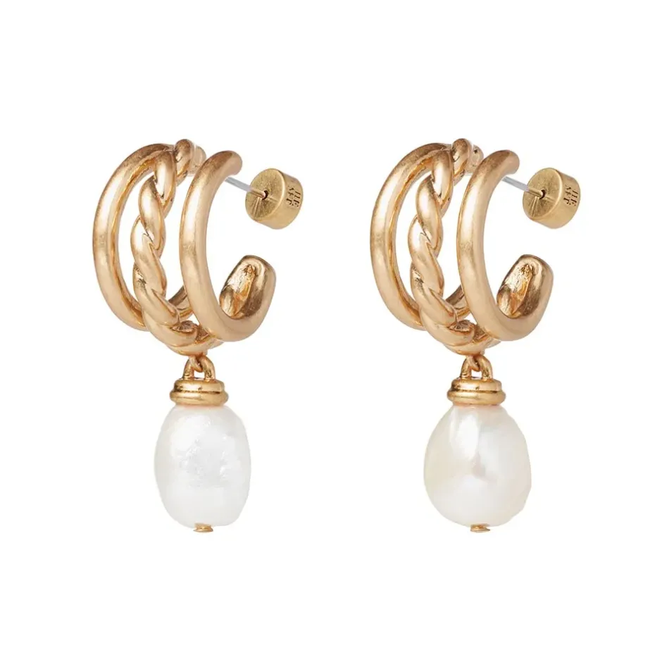 The Metropolitan Museum of Art Jewelry Sets*Cypriot Twist Pearl Necklace And Triple-Hoop Earrings Set