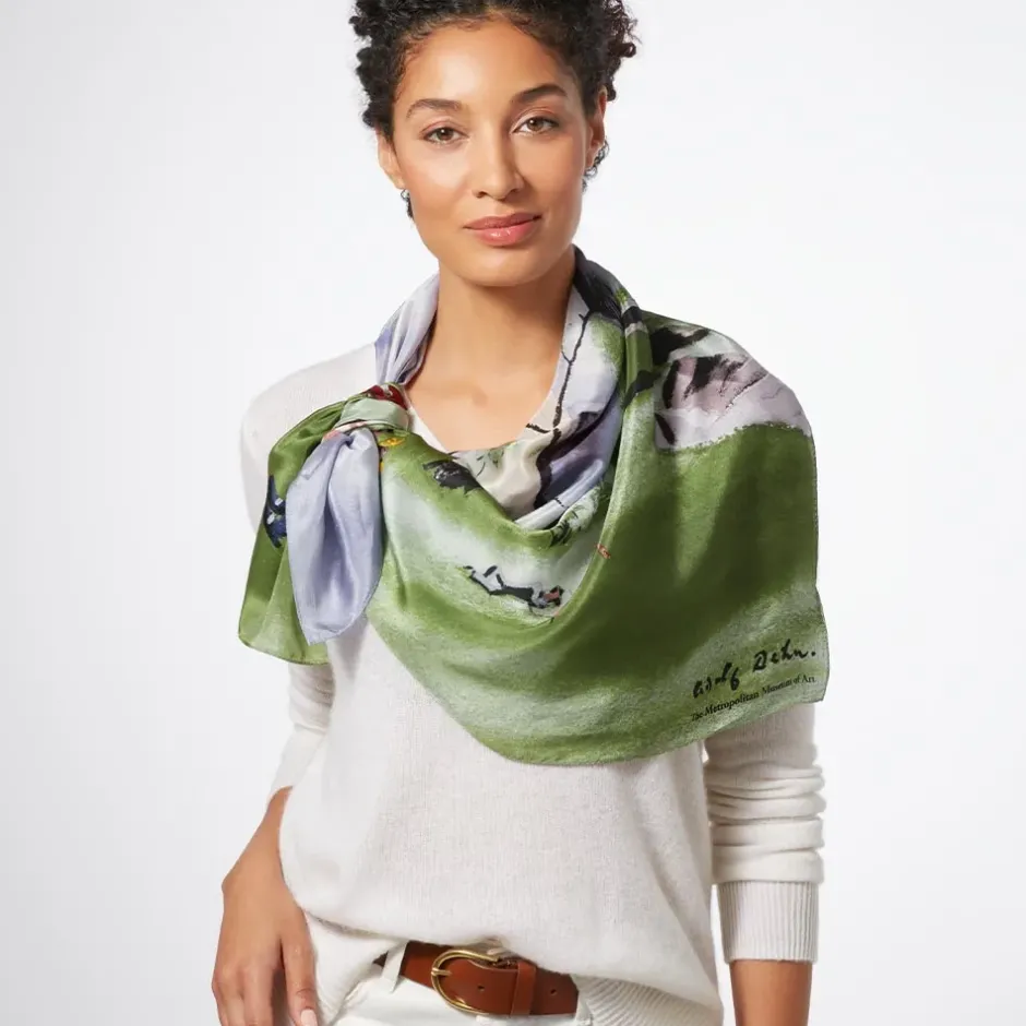The Metropolitan Museum of Art Scarves & Wraps*Dehn Spring In Central Park Square Silk Scarf