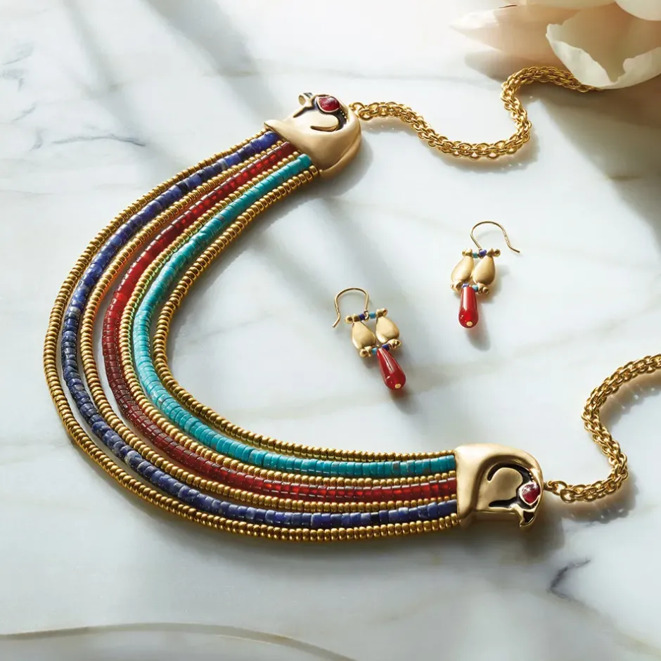 The Metropolitan Museum of Art Earrings*Egyptian Fringe Drop Earrings