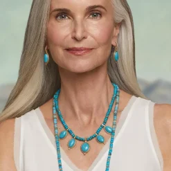 The Metropolitan Museum of Art Earrings*Egyptian Hathor Turquoise Drop Earrings