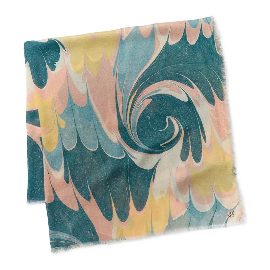 The Metropolitan Museum of Art Scarves & Wraps*French Marbled Paper Square Silk Scarf