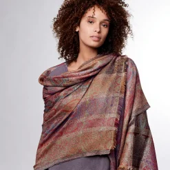 The Metropolitan Museum of Art Scarves & Wraps*French Paisley Striped Oversize Wool-Blend Shawl