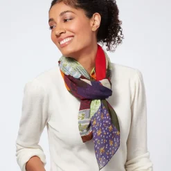 The Metropolitan Museum of Art Scarves & Wraps*Gee'S Bend Pettway Quilt Design Oblong Silk Scarf