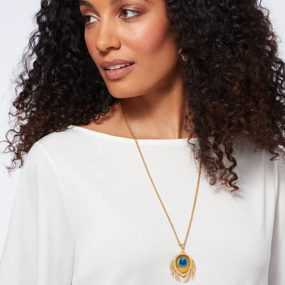The Metropolitan Museum of Art Necklaces*Gilded Age Peacock Feather Large Pendant Necklace