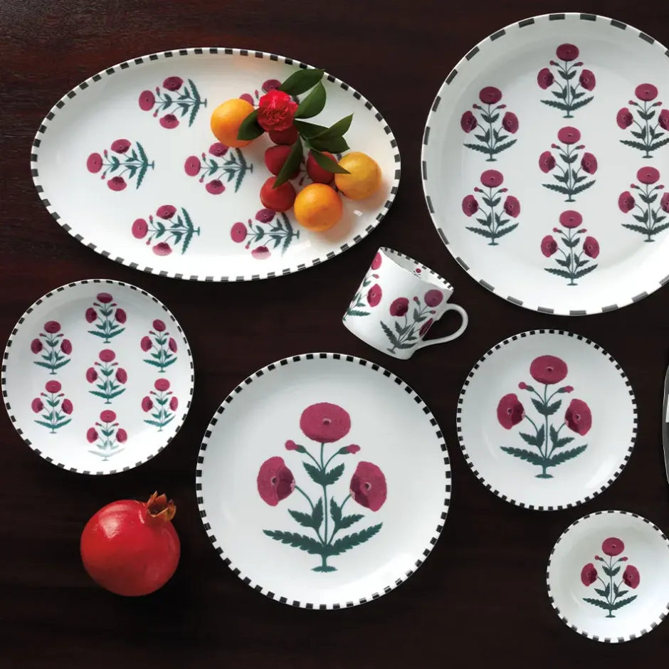 The Metropolitan Museum of Art Tableware*Good Earth Blooming Poppies Serving Dish