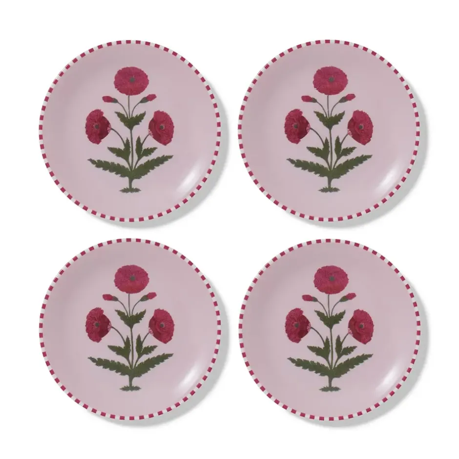 The Metropolitan Museum of Art Tableware*Good Earth Blooming Poppies Salad Plate Set
