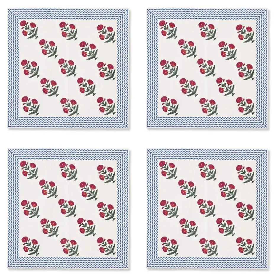 The Metropolitan Museum of Art Tableware*Good Earth Blooming Poppies Napkin Set