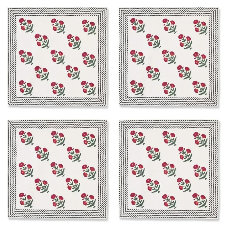 The Metropolitan Museum of Art Tableware*Good Earth Blooming Poppies Napkin Set
