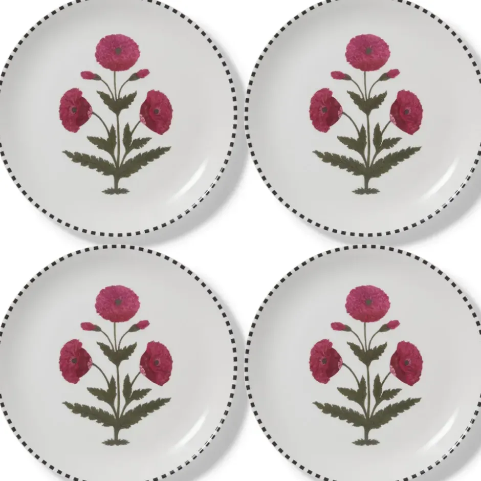 The Metropolitan Museum of Art Tableware*Good Earth Blooming Poppies Dinner Plate Set