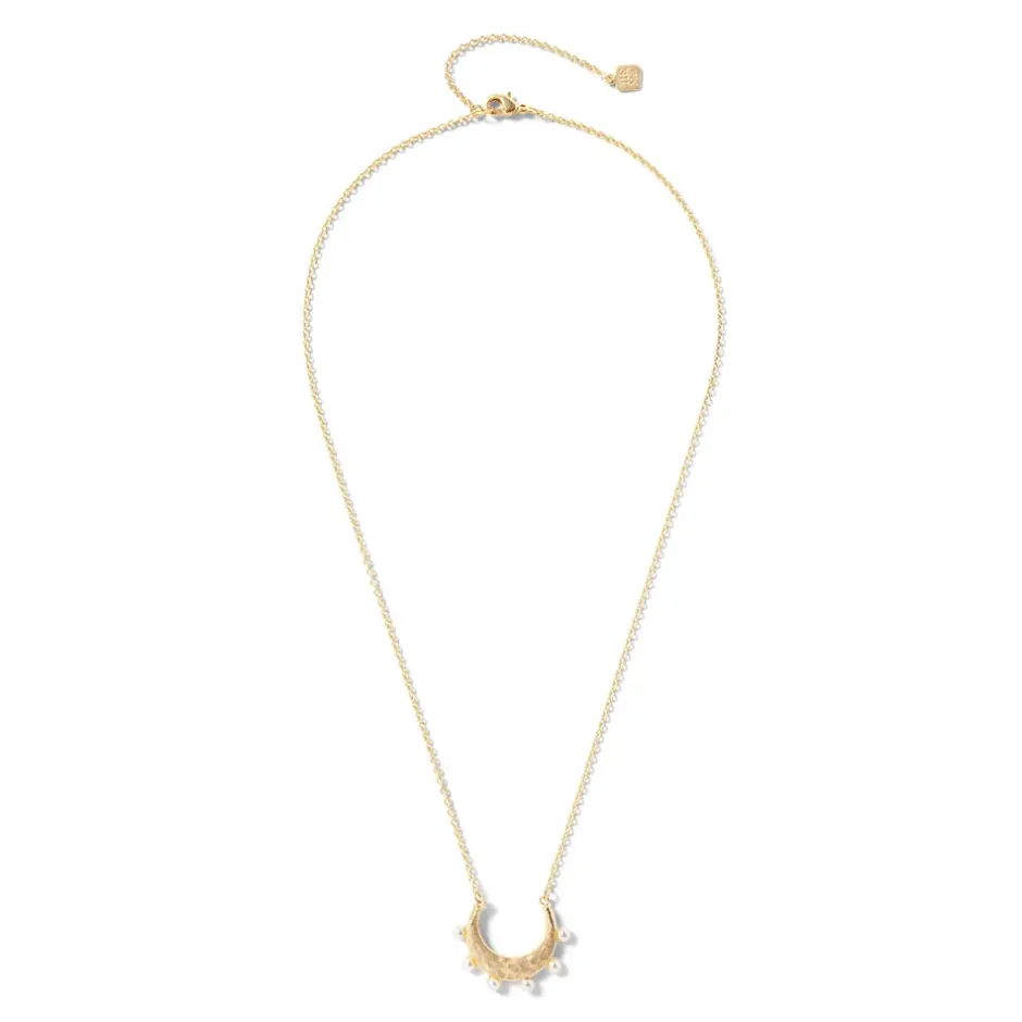 The Metropolitan Museum of Art Necklaces*Hammered Crescent Pearl Pendant Necklace