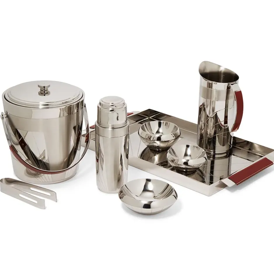 The Metropolitan Museum of Art Tableware*Italian Armor Etched Stainless Steel Cocktail Shaker