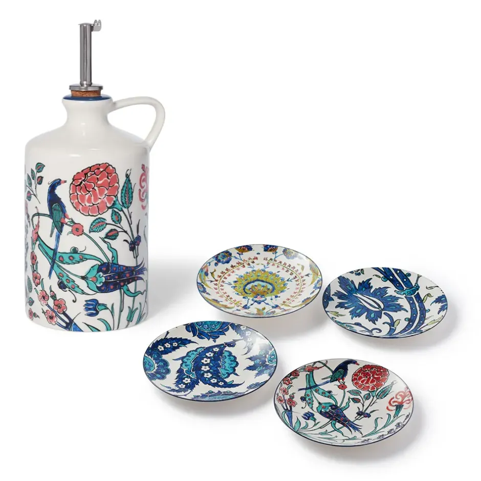 The Metropolitan Museum of Art Tableware*Iznik Garden Oil Cruet And Dipping Bowl Set