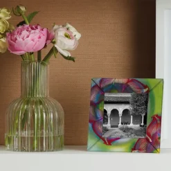 The Metropolitan Museum of Art Decorative Accents*Louis C. Tiffany Favrile Flower Square Glass Frame