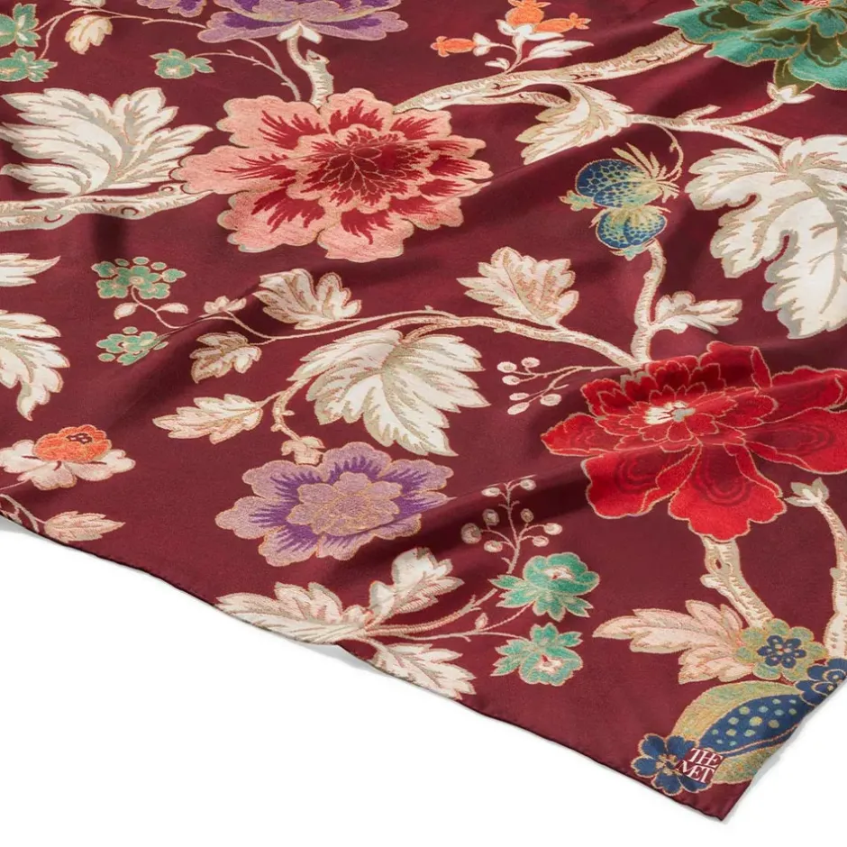 The Metropolitan Museum of Art Scarves & Wraps*Lyon Floral Square Silk Scarf