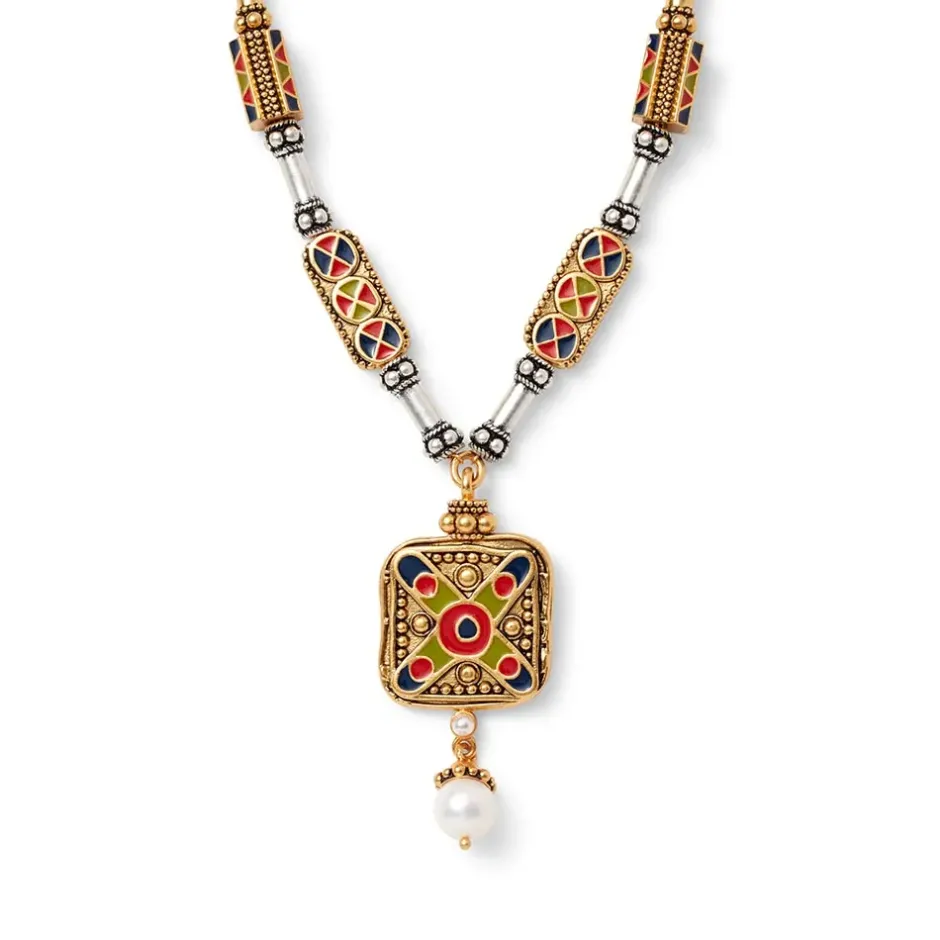 The Metropolitan Museum of Art Jewelry Sets*Medieval Byzantine Statement Necklace And Drop Earrings Set