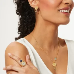 The Metropolitan Museum of Art Rings*Mediterranean Coin And Stone Ring