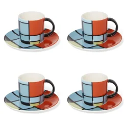 The Metropolitan Museum of Art Tableware*Mondrian Composition Espresso Cup And Saucer