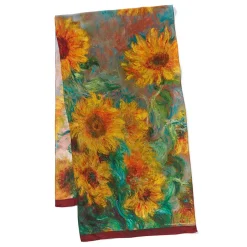 The Metropolitan Museum of Art Scarves & Wraps*Monet Sunflowers Oblong Silk Scarf