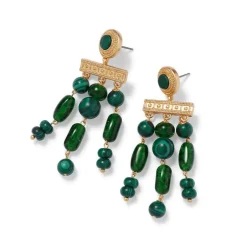The Metropolitan Museum of Art Earrings*Roman Malachite Chandelier Earrings