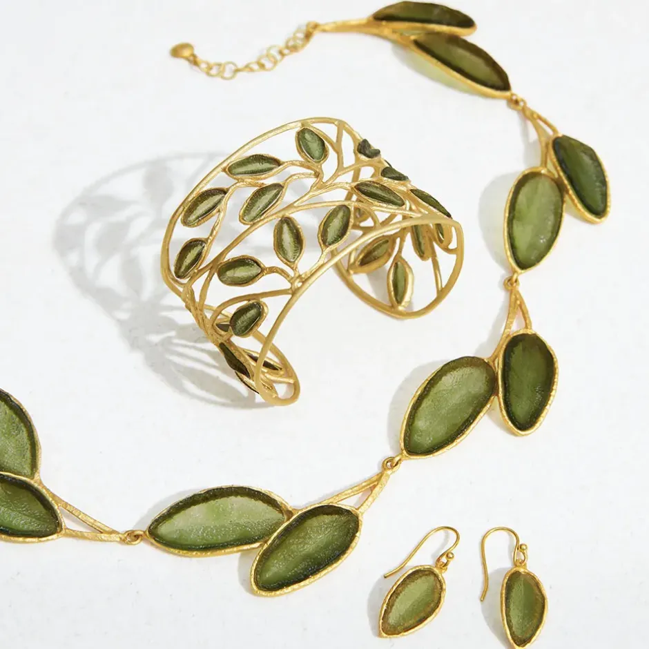 The Metropolitan Museum of Art Earrings*Sage Leaf Drop Earrings