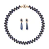 The Metropolitan Museum of Art Jewelry Sets*Spanish Baldric Lapis Braided Necklace And Elongated Drop Earrings Set