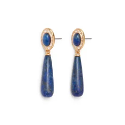 The Metropolitan Museum of Art Earrings*Spanish Baldric Lapis Elongated Drop Earrings
